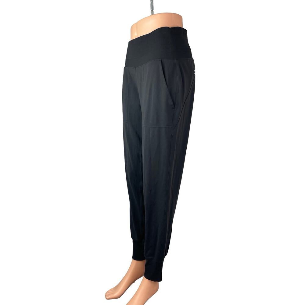 Athleta Women's Black High Rise Yoga Athletic Activewear Trousers Jogger Pants S - Picture 2 of 6